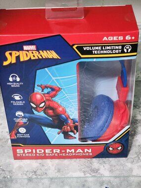 Marvel Spiderman Kids Headphones. Brand New In Box
